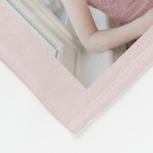 Tante Verjaardag Nicht Neef Foto Collage Roze Fleece Deken (Hoek)