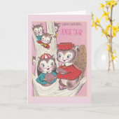  tante Verjaardag Wenskaart Kaart (Gele Bloem)