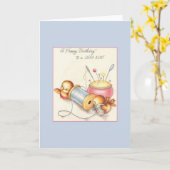 Tante Verjaardag Wenskaart Kaart (Gele Bloem)