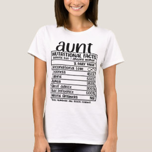 Tante voedingsfeiten Funny T-shirt