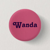 Tante Wanda Ronde Button 3,2 Cm (Voorkant)
