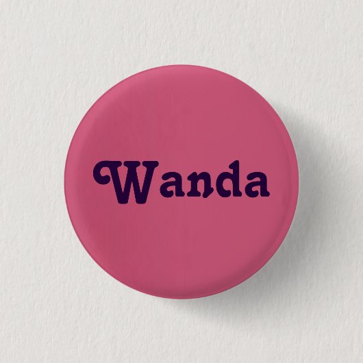 Tante Wanda Ronde Button 3,2 Cm (Voorkant)