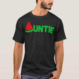 Tante Watermeloen Grappige Zomer Tropisch Fruit Ta T-shirt