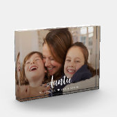 Tante, we houden van je moderne script fotoblokken (Links)