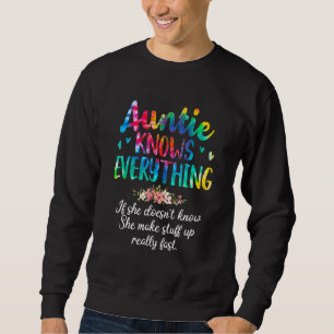 tante weet alles das dye outfit voor vrouwen m trui