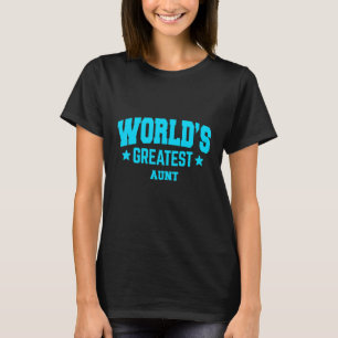 Tante Werelds Beste Blauwe T-shirt