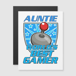 Tante Werelds beste gamer retro logo
