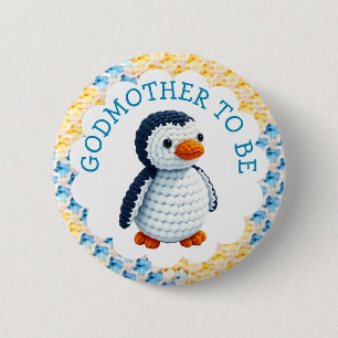 Tante Worden Jongens Baby Shower Ronde Button 5,7 Cm