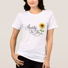 Tante Wordt 2026 Zonnebloem Zwangerschapsaankondig Tri-Blend Shirt