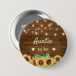 Tante wordt het Baby shower van de nieuwe tante Ru Ronde Button 7,6 Cm