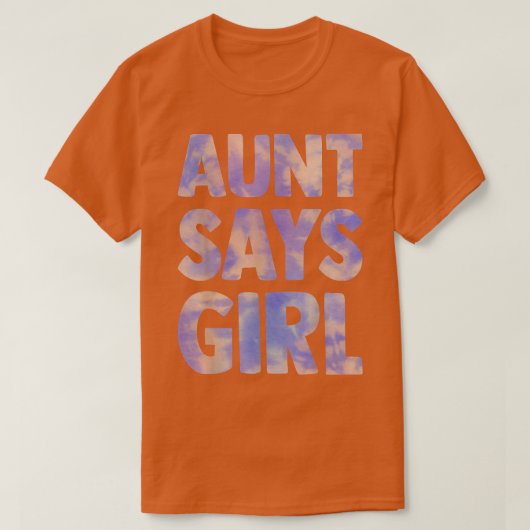 tante zegt dat meisje sekse haar zwangerschapsuitb t-shirt (Design voorkant)