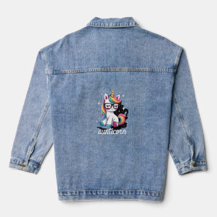Tantehoorn Tante Dabbende Eenhoorn Tante Tante Ker Denim Jacket
