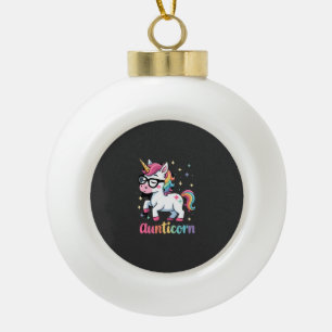 Tantehoorn Tante Dabbende Eenhoorn Tante Tante Ker Keramische Bal Ornament
