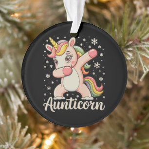 Tantelijn Dartelende Eenhoorn Tante Kerstmis Xmas Ornament