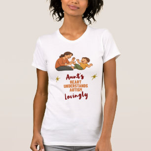 Tante's Hart Begrijpt Autisme met Liefde T-shirt