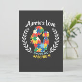 Tante's Liefde Heeft Geen Spectrum Autisme Bewustz Kaart (Staand voorkant)