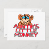 Tante's Little Monkey Tshirts en geschenken Briefkaart (Voorkant / Achterkant)