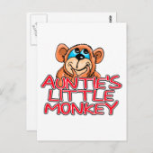 Tante's Little Monkey Tshirts en geschenken Briefkaart (Voorkant / Achterkant)