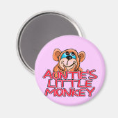 Tante's Little Monkey Tshirts en geschenken Magneet (Voorkant / Achterkant)