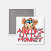 Tante's Little Monkey Tshirts en geschenken Magneet (Voorkant / Achterkant)