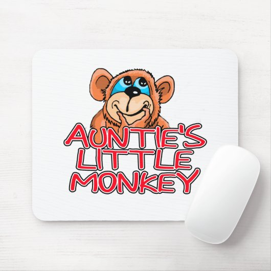 Tante's Little Monkey Tshirts en geschenken Muismat (Met muis)