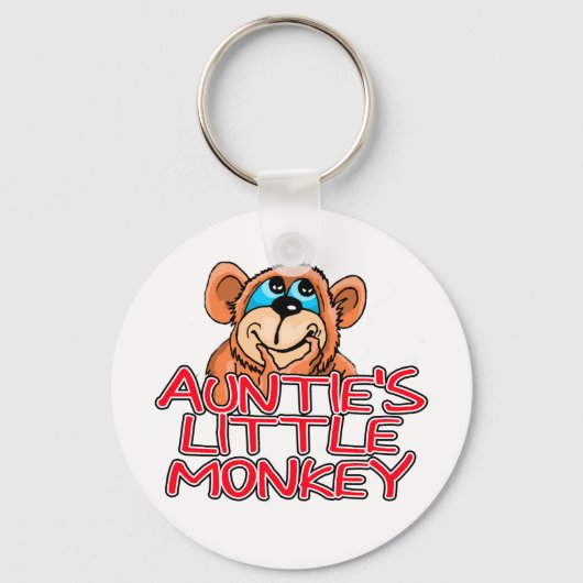 Tante's Little Monkey Tshirts en geschenken Sleutelhanger (Voorkant)