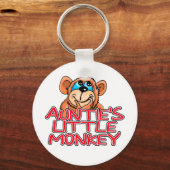 Tante's Little Monkey Tshirts en geschenken Sleutelhanger (Voorkant)