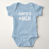 Tante's MCM grappige baby neefje Romper (Voorkant)