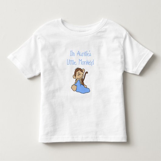 Tante's Monkey - Blauwe Tshirts en Cadeaus (Voorkant)