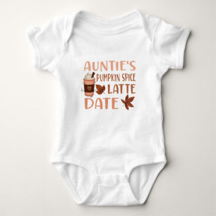 Tantes Pompoen Spice Latte Datum, Tante Baby showe Romper