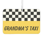 Tante's Taxi Auto Geurverfrisser Cadeau Luchtverfrisser (Achterkant)