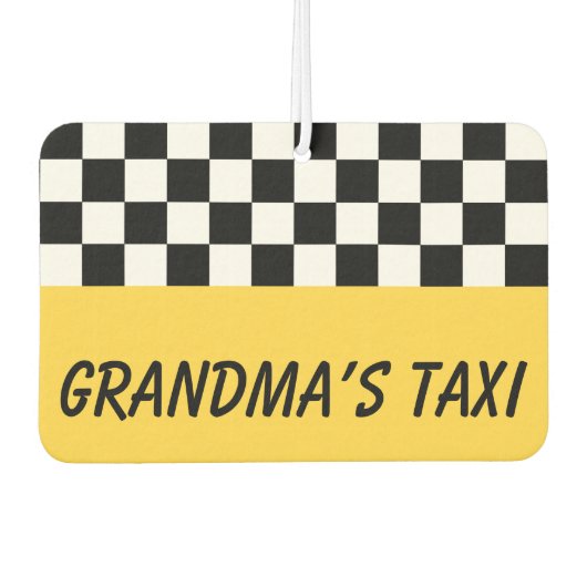 Tante's Taxi Auto Geurverfrisser Cadeau Luchtverfrisser (Voorkant)