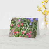 Tante's Verjaardag-bloembed Kaart (Gele Bloem)