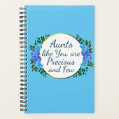 Tantes zoals U zijn Kostbaar en Weinig Blauwe Bloe Planner (Voorkant)