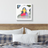 tantrische zeemeermin verpakt canvas (Insitu (Slaapkamer))