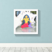 tantrische zeemeermin verpakt canvas (Insitu (Houten vloer))