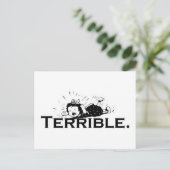 Tantrum Retro Girl Briefkaart (Staand voorkant)