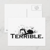Tantrum Retro Girl Briefkaart (Voorkant / Achterkant)