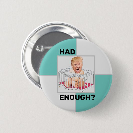 Tantrum Trump Tempel Ronde Button 5,7 Cm (Voorkant /achterkant)