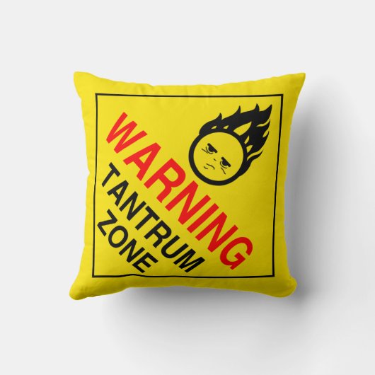 Tantrum Zone Kussen (Achterkant)