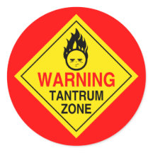 Tantrum Zone Stickers