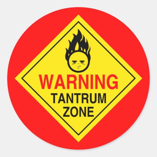 Tantrum Zone Stickers (Voorkant)