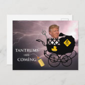 Tantrums komen eraan / Anti-Trump, Briefkaart (Voorkant / Achterkant)