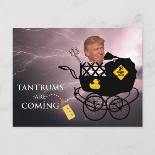 Tantrums komen eraan / Anti-Trump, Briefkaart
