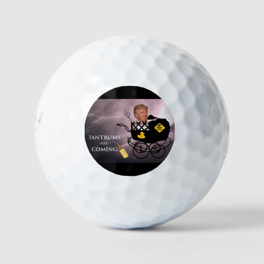 Tantrums komen eraan / Anti-Trump, Golfballen (Voorkant)