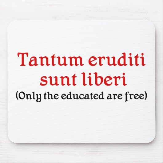 Tantum eruditi sunt liberi Teacher Muismat (Voorkant)