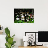 Tanuki-beelden Poster (Thuiskantoor)