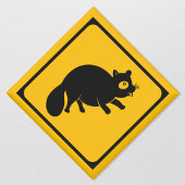 Tanuki Crossing! Japans verkeersbord Magneet