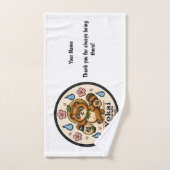 Tanuki Japanese Yokai Personalized Hand Towel Handdoek (Handdoek)