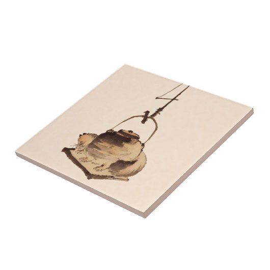 Tanuki kettle tegeltje (Zijkant)